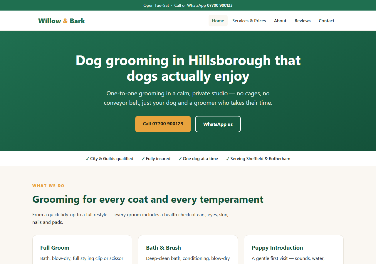 Template demo site
